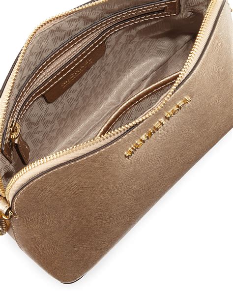 gold crossbody michael kors bag|michael kors crossbody thick strap.